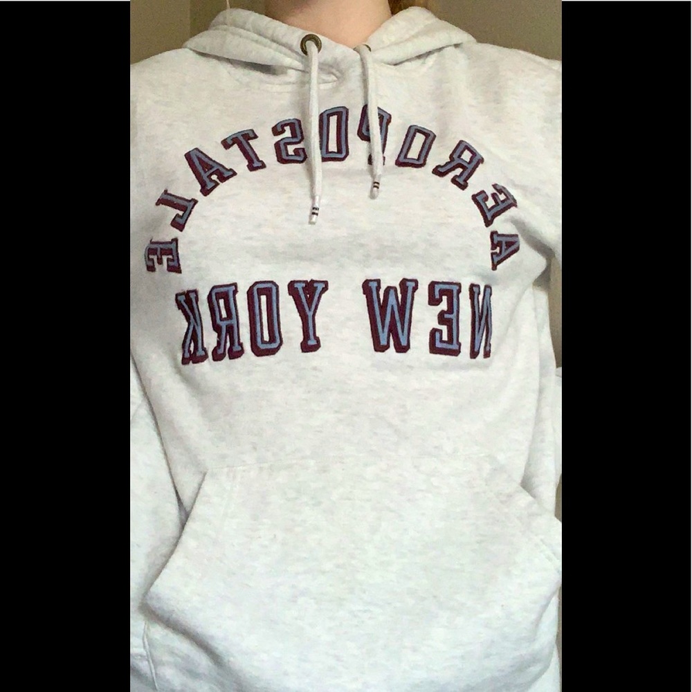Aeropostale white hoodie
